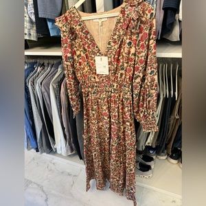 Anna Cate Collection NWT pink flower midi/maxi dress